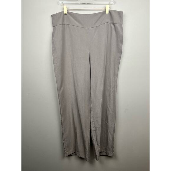 NWT Eileen Fisher Tan Twill Tencel Pants - size Large - Picture 2 of 3